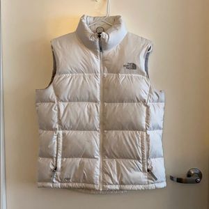 North Face. White Puffer Vest.